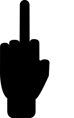 Middle Finger Gesture Sketch Style Svg Vector, Free Vectors File